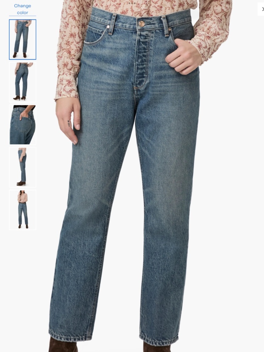 PAIGE Billy High Waist Ankle Straight Leg Jeans, size 31